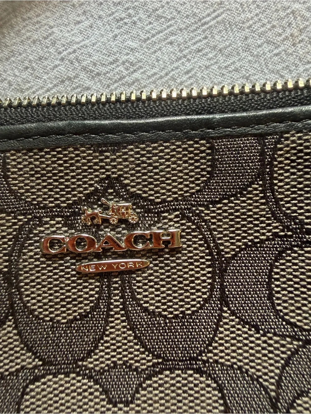Coach wristlet signature